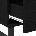 Stolik kawowy vidaXL Czarny Dąb 90x50x36,5 cm Materiał drewnopochodny