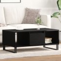 Stolik kawowy vidaXL Czarny Dąb 90x50x36,5 cm z materiału drzewnego