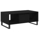Stolik kawowy vidaXL Czarny Dąb 90x50x36,5 cm z materiału drzewnego