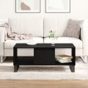 Stolik kawowy vidaXL Czarny Dąb 90x50x36,5 cm z materiału drzewnego