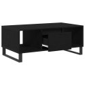 Stolik kawowy vidaXL Czarny Dąb 90x50x36,5 cm z materiału drzewnego