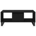 Stolik kawowy vidaXL Czarny Dąb 90x50x36,5 cm z materiału drzewnego