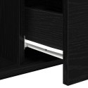 Stolik kawowy vidaXL Czarny Dąb 90x50x36,5 cm z materiału drzewnego