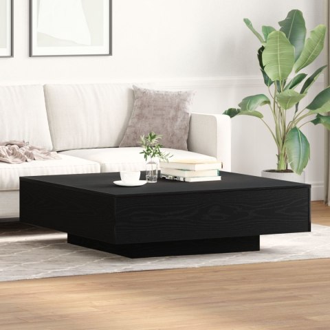 Stolik kawowy vidaXL w kolorze czarnego dębu, 100x100x31 cm, z drewna inżynieryjnego