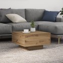 Stolik kawowy vidaXL z oświetleniem LED Dąb rzemieślniczy 55x55x31 cm