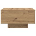 Stolik kawowy vidaXL z oświetleniem LED Dąb rzemieślniczy 55x55x31 cm