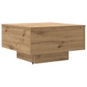Stolik kawowy vidaXL z oświetleniem LED Dąb rzemieślniczy 55x55x31 cm