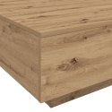 Stolik kawowy vidaXL z oświetleniem LED Dąb rzemieślniczy 55x55x31 cm
