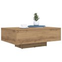 Stolik kawowy vidaXL z podświetleniem LED Artisan Oak 85x55x31 cm
