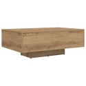 Stolik kawowy vidaXL z podświetleniem LED Artisan Oak 85x55x31 cm