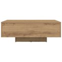 Stolik kawowy vidaXL z podświetleniem LED Artisan Oak 85x55x31 cm