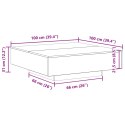 Stolik kawowy vidaXL z podświetleniem LED czarny dąb 100x100x31 cm