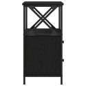 Szafka nocna vidaXL Czarny Dąb 34x35,5x70 cm z materiału drewnopochodnego