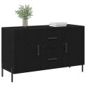  Komoda Czarny Dąb 100x36x60 cm Drewno inżynieryjne