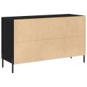  Komoda Czarny Dąb 100x36x60 cm Drewno inżynieryjne