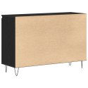  Komoda Czarny Dąb 101,5x35x70 cm Drewno inżynieryjne