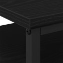  Szafka nocna Czarny Dąb 44x45x60 cm Z materiałów inżynieryjnych i stali