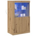  Szafka z oświetleniem LED Dąb rzemieślniczy 60,5x37x100 cm