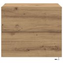 Stolik nocny vidaXL z LED do montażu na ścianie z dębu artisan 50x39x41 cm