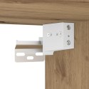 Stolik nocny vidaXL z LED do montażu na ścianie z dębu artisan 50x39x41 cm