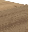 Stolik nocny vidaXL z LED do montażu na ścianie z dębu artisan 50x39x41 cm