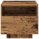 Szafka nocna vidaXL z LEDami Stare Drewno 40x39x37 cm