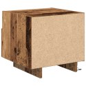 Szafka nocna vidaXL z LEDami Stare Drewno 40x39x37 cm