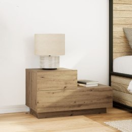Szafka nocna vidaXL z oświetleniem LED Artisan Oak 100x36x49 cm