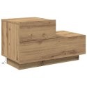 Szafka nocna vidaXL z oświetleniem LED Artisan Oak 100x36x49 cm