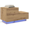 Szafka nocna vidaXL z oświetleniem LED Artisan Oak 100x36x49 cm