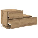 Szafka nocna vidaXL z oświetleniem LED Artisan Oak 100x36x49 cm