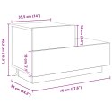 Szafka nocna vidaXL z oświetleniem LED Artisan Oak 100x36x49 cm
