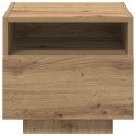 Szafka nocna vidaXL z oświetleniem LED Dąb rzemieślniczy 40x39x37 cm