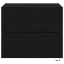 Szafka nocna vidaXL z oświetleniem LED, montowana na ścianie, dąb czarny 50x39x41 cm