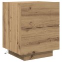 Szafka nocna vidaXL z podświetleniem LED Artisan Oak 45x40x55 cm