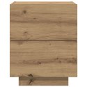 Szafka nocna vidaXL z podświetleniem LED Artisan Oak 45x40x55 cm