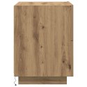 Szafka nocna vidaXL z podświetleniem LED Artisan Oak 45x40x55 cm