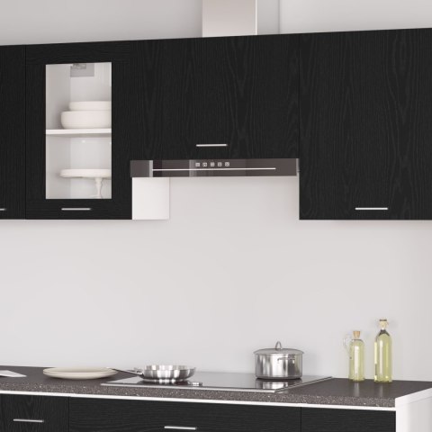 Wisząca szafka vidaXL w czarnym dębie - 60x31x60 cm, wykonana z materiału drewnopochodnego