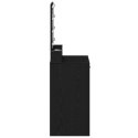 Toaletka vidaXL z LED-owym podświetleniem, czarny dąb, 50x41x135 cm