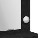 Toaletka vidaXL z LED-owym podświetleniem, czarny dąb, 50x41x135 cm