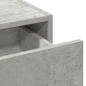 Lustro wiszące vidaXL z oświetleniem LED Szary beton