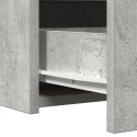 Lustro wiszące vidaXL z oświetleniem LED Szary beton