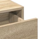 Stolik do makijażu z oświetleniem LED Sonoma Oak