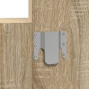 Stolik do makijażu z oświetleniem LED Sonoma Oak