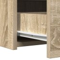 Stolik do makijażu z oświetleniem LED Sonoma Oak