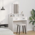 Toaletka vidaXL z LED-owym oświetleniem, Biała, 79x41x140 cm