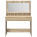 Toaletka vidaXL z lampkami LED Sonoma Dąb 100x41x135 cm