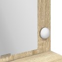 Toaletka vidaXL z lampkami LED Sonoma Dąb 100x41x135 cm