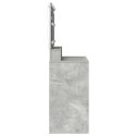 Toaletka vidaXL z lampkami LED Szary beton 100x41x135 cm