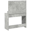 Toaletka vidaXL z lampkami LED Szary beton 100x41x135 cm